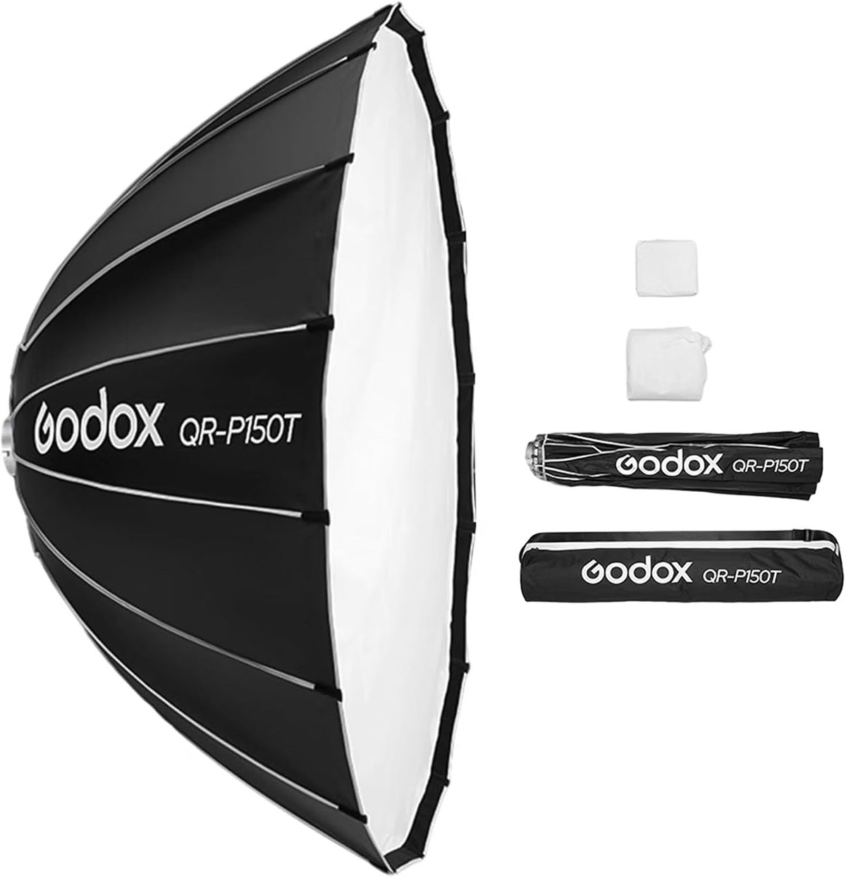 Photography Softbox Parabolic 150cm Quick Release Bowens Mount Diffusers Bag