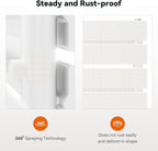 800W Smart WiFi Electric Radiator Wall Mounted Panel Heater LCD Timer White