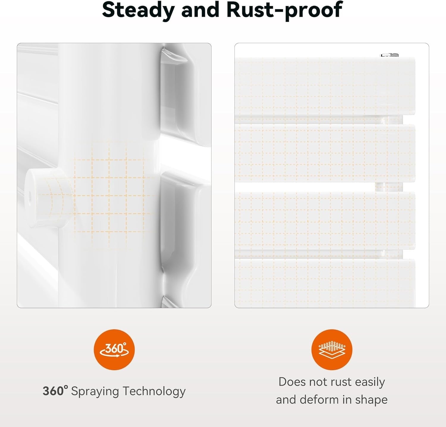 800W Smart WiFi Electric Radiator Wall Mounted Panel Heater LCD Timer White