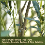 VeriNatural 240cm Artificial Olive Tree Large Faux Plant Indoor Outdoor