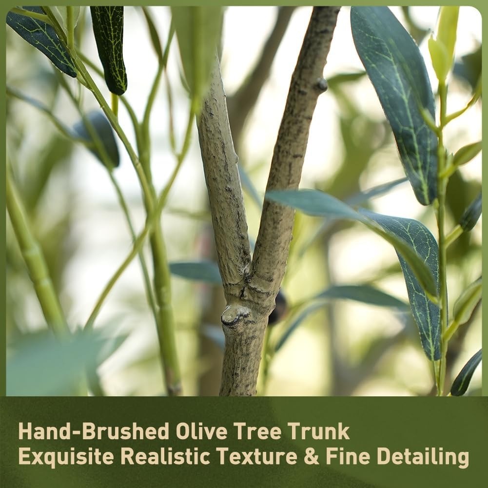 VeriNatural 240cm Artificial Olive Tree Large Faux Plant Indoor Outdoor