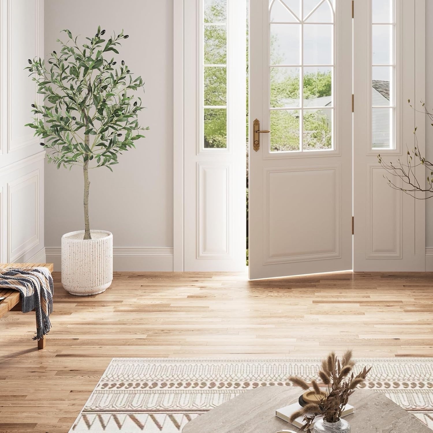 Artificial Olive Tree 120cm Faux Silk Indoor Plant Lifelike Home Office Decor