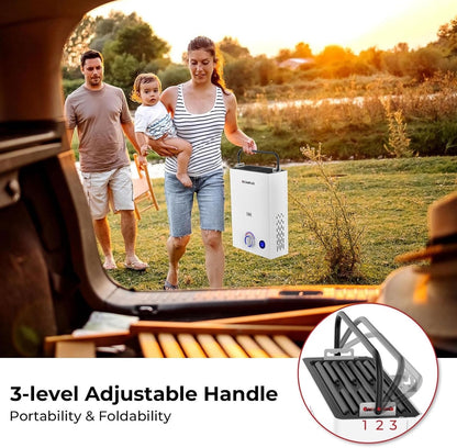 Portable Gas Water Heater 10L Camping Shower Propane Butane CAMPLUX F10 20kW