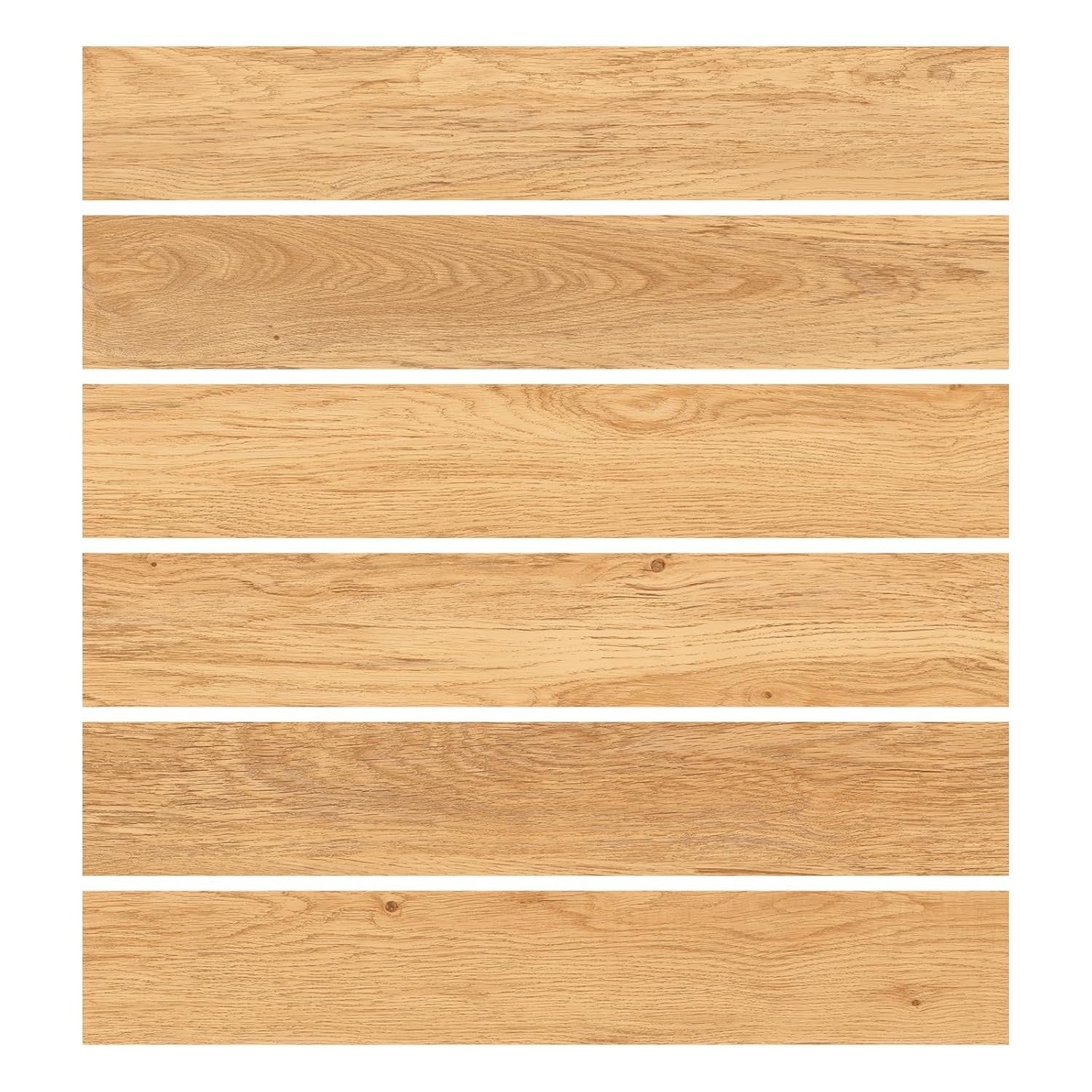 Honey Oak Vinyl Flooring Planks 36 Pack Peel Stick Wood Effect Floor Tiles DIY