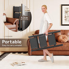 3 Step Folding Ladder Stool Adult Heavy Duty Widened Pedal Non-Slip Black