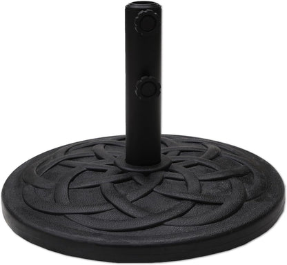 Garden Parasol Base Stand 12kg Heavy Duty Round Black Patio Umbrella Holder
