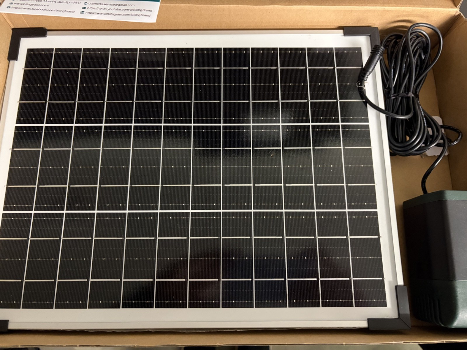 Biling Solar Water Fountain 20W Solar Fountain Pump with 320GPH Flow Adjustable