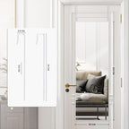Over Door Full Length Hanging Mirror 122x35cm White Frame Bedroom