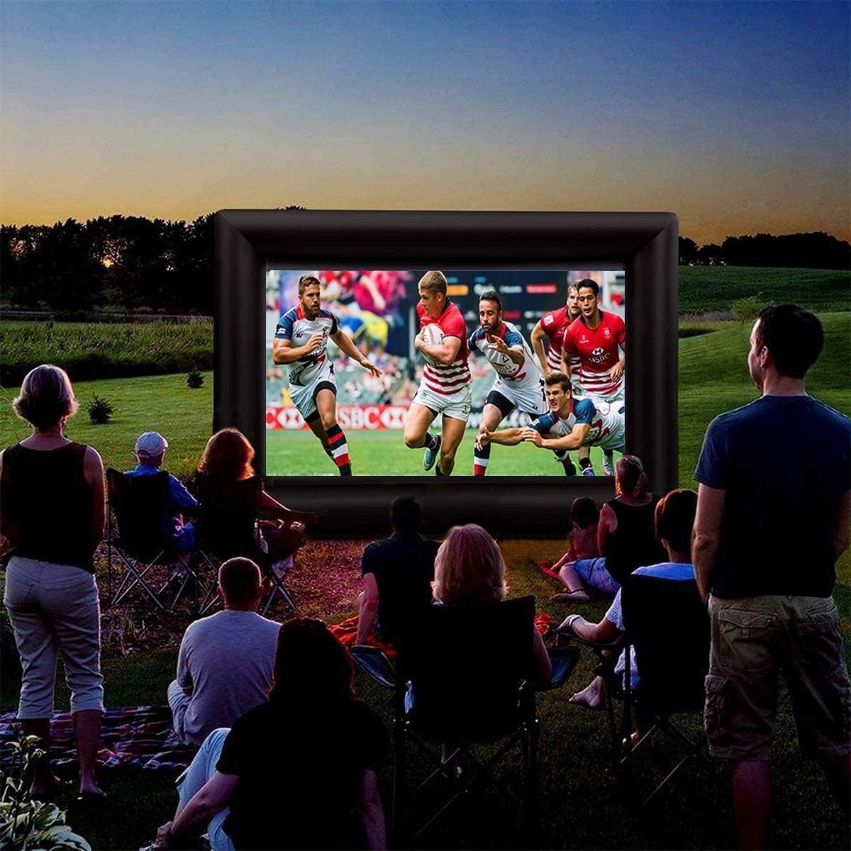 PPXIA 20FT Inflatable Movie Screen Outdoor Projector with Blower, Bag & Ropes