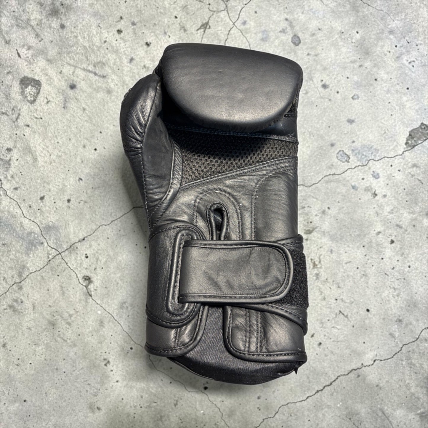 Boxing Gloves Leather Black Forza Warrior Edition Tribal Training Pair Bag