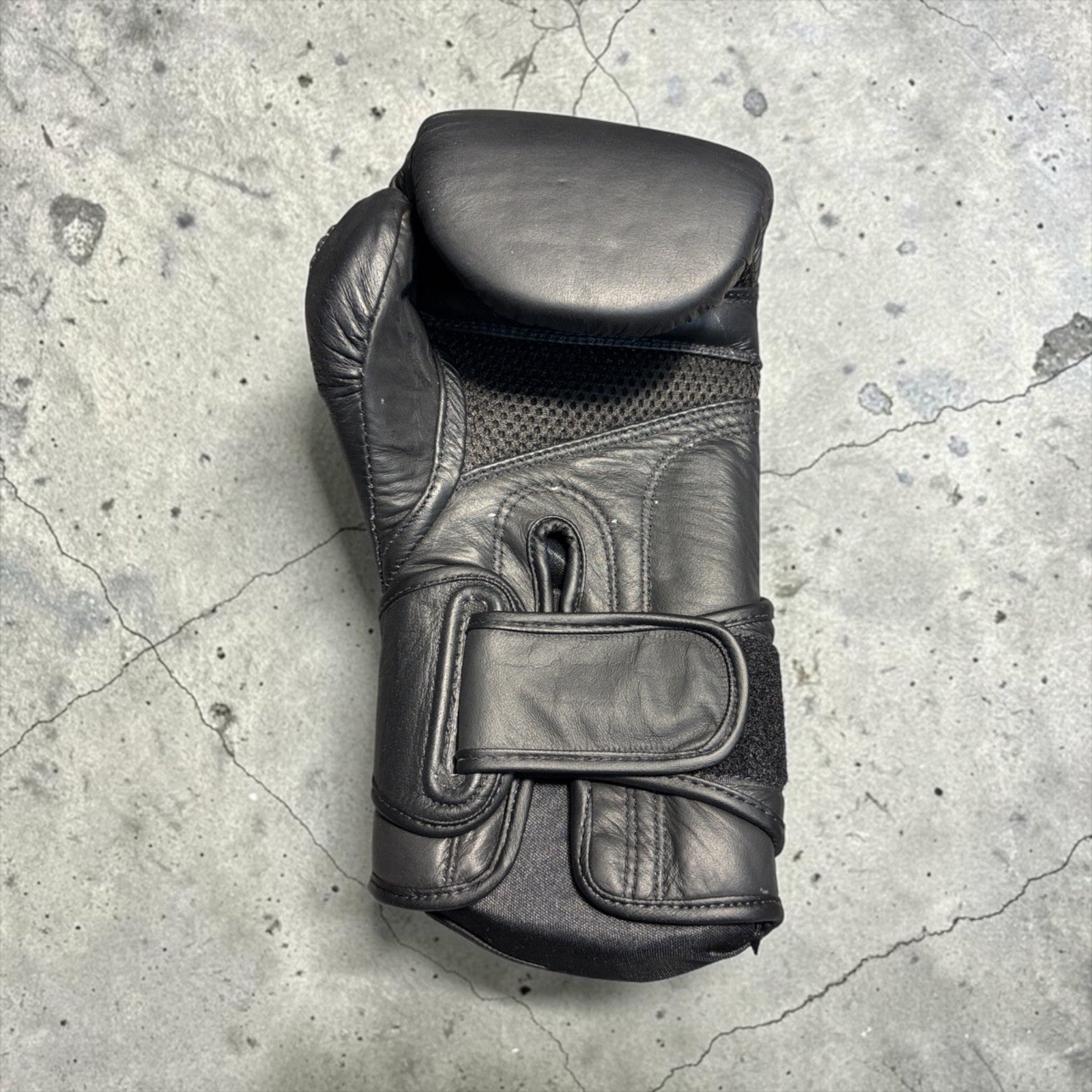 Boxing Gloves Leather Black Forza Warrior Edition Tribal Training Pair Bag