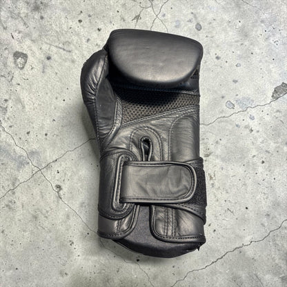 Boxing Gloves Leather Black Forza Warrior Edition Tribal Training Pair Bag