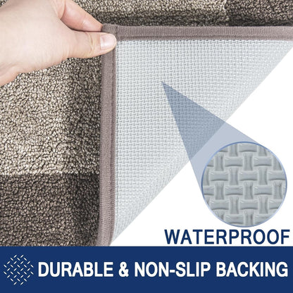 Door Mat Dirt Trapper Runner Rug 60x210cm Beige Non Slip Washable Indoor Hallway