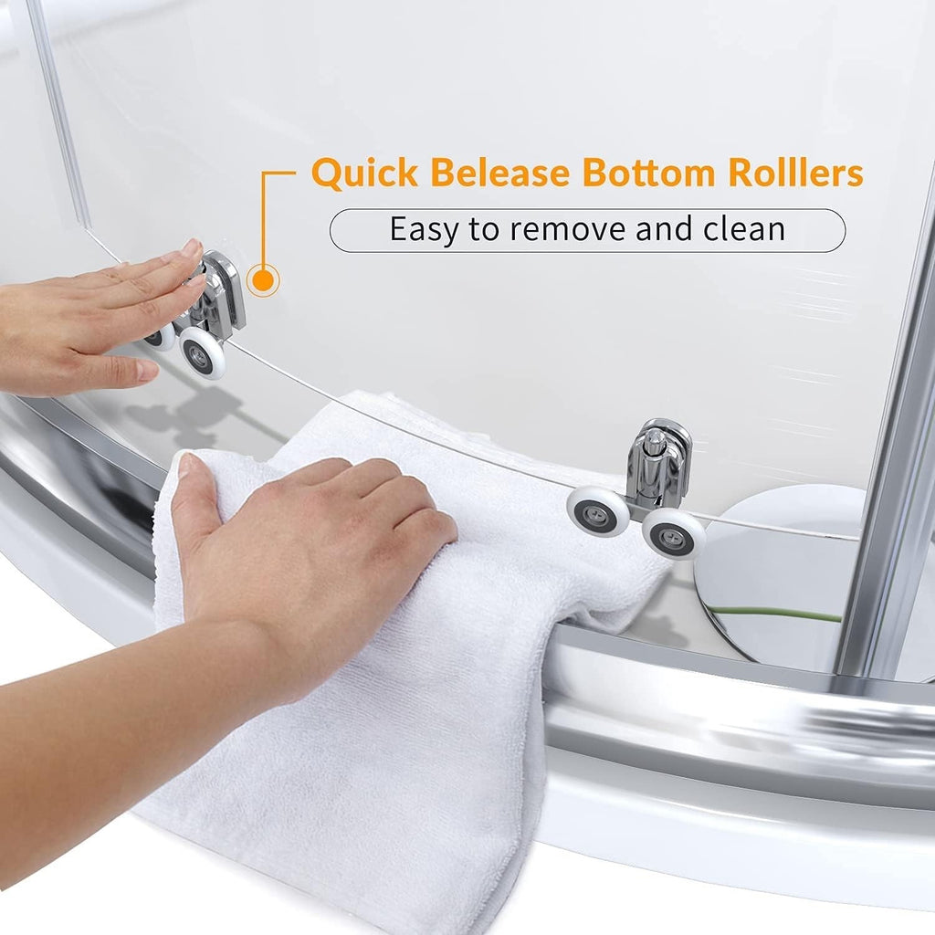 800x800mm Quadrant Shower Enclosure Sliding Door 6mm Easy Clean Glass