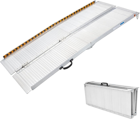 gardhom Wheelchair Ramp 2FT -7 FT Folding Aluminum Ramps for Wheelchairs