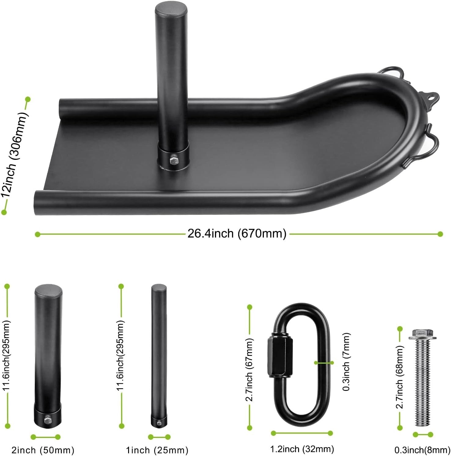 Kipika Weight Sled Push-Pull Fitness Sled Fitness Strength Training Sled