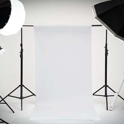 Photography Backdrop Paper Roll 1.35x5m White Studio Background Seamless