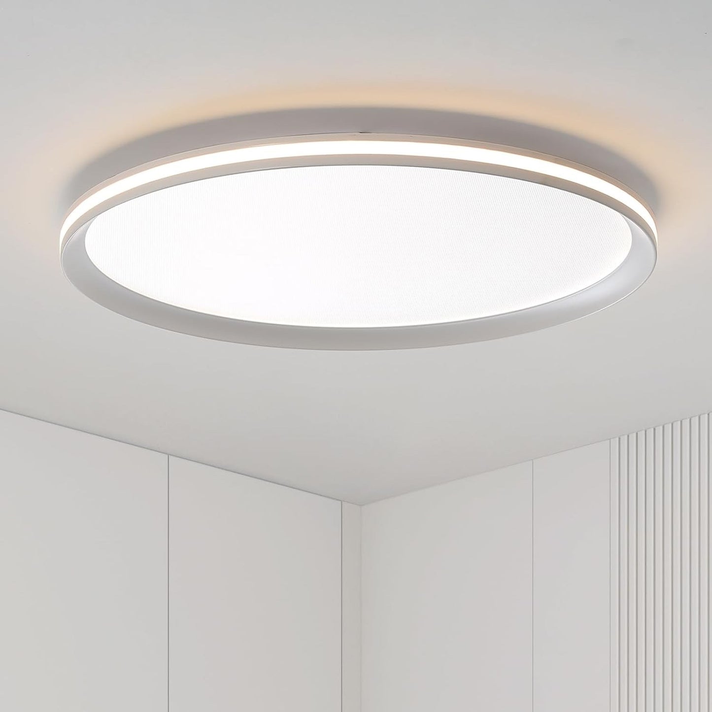 LED Ceiling Light 50cm Full Spectrum Dimmable Round Remote Flush Mount Lamp Room