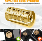 Twin Bar Steering Wheel Lock Anti Theft Car Security Lock Black