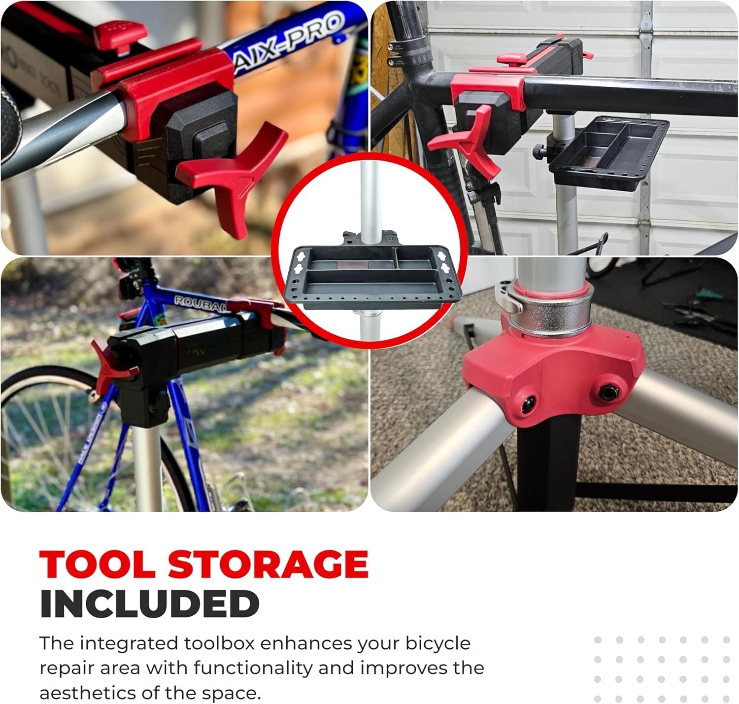PRO BIKE TOOL Bike Repair Stand - Stable Bike Work Stand for Maintenance