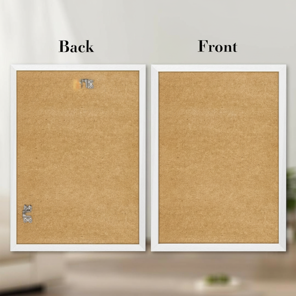 50x70cm Picture Frame Wooden Poster Frame White Acrylic Front Wall Mount