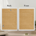 50x70cm Picture Frame Wooden Poster Frame White Acrylic Front Wall Mount