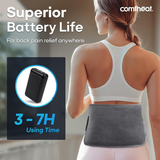 Heated Wrap Neck Back Shoulder Pad Massage Heat Therapy Cordless USB Support