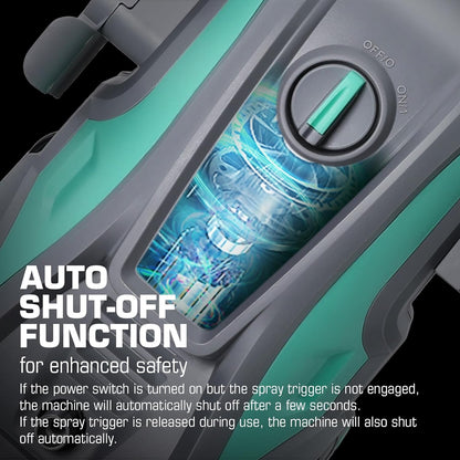 HAUSHOF High Pressure Washer 2 IN 1 Portable Electric Jet Washer 135 Bar 426L/H