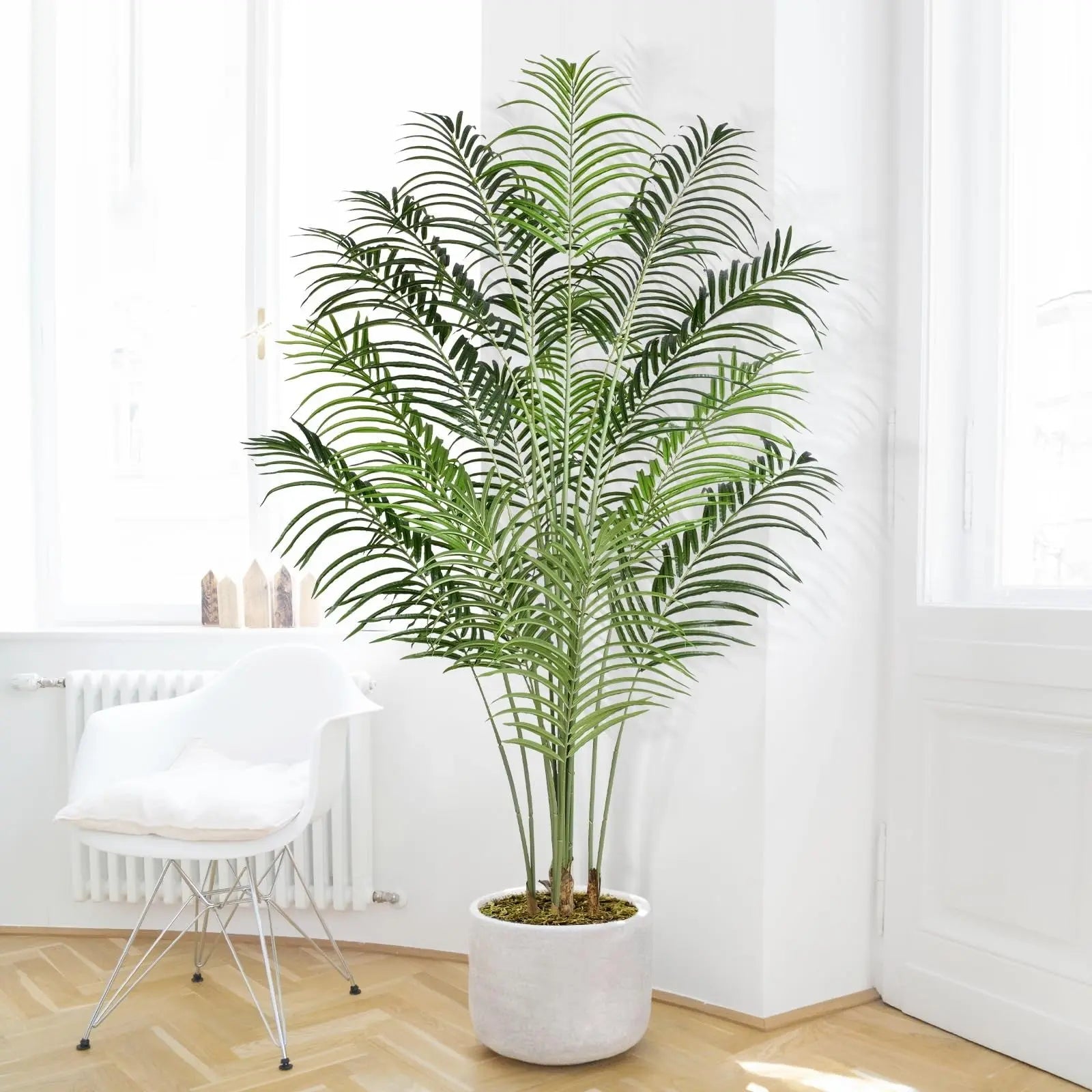 Keeplush Artificial Palm Tree 200cm Tall Fake Palm Tree Indoor Decor