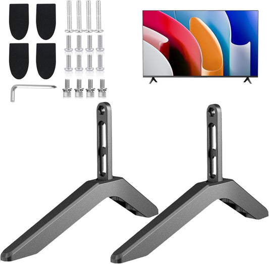 2Pcs Universal TV Stand Base Legs Mount Pedestal Feet Stand for 32-65 Inch TV