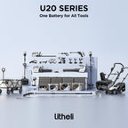 Litheli 40V Cordless Lawn Mower 43cm Brushless 2x4.0Ah Battery 40L