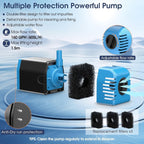 12W Solar Pond Fountain Pump 605L/H Solar Powered Water Feature