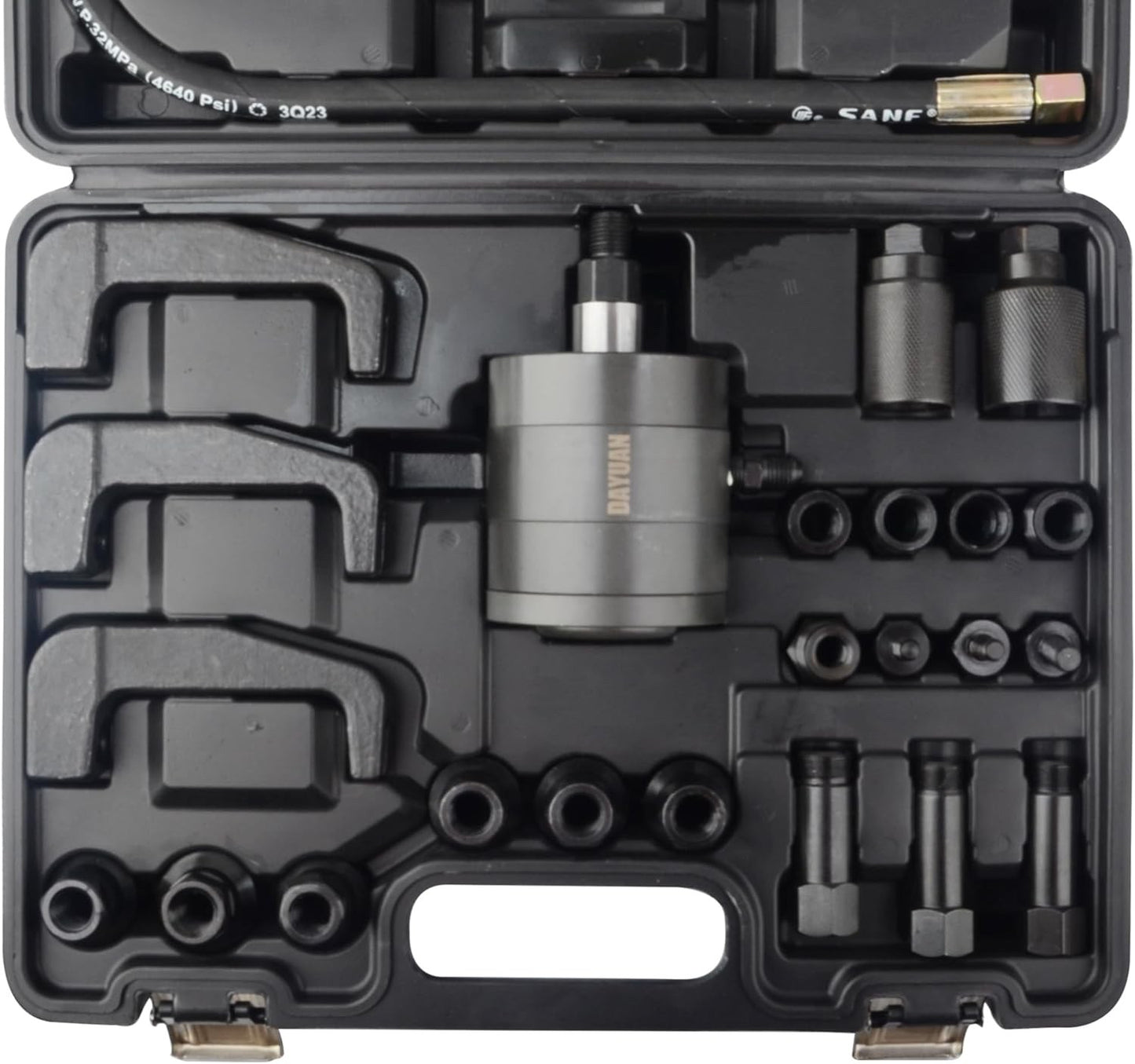 Diesel Injector Puller Pneumatic 24pc Air Vibration Removal Tool Kit Adapters