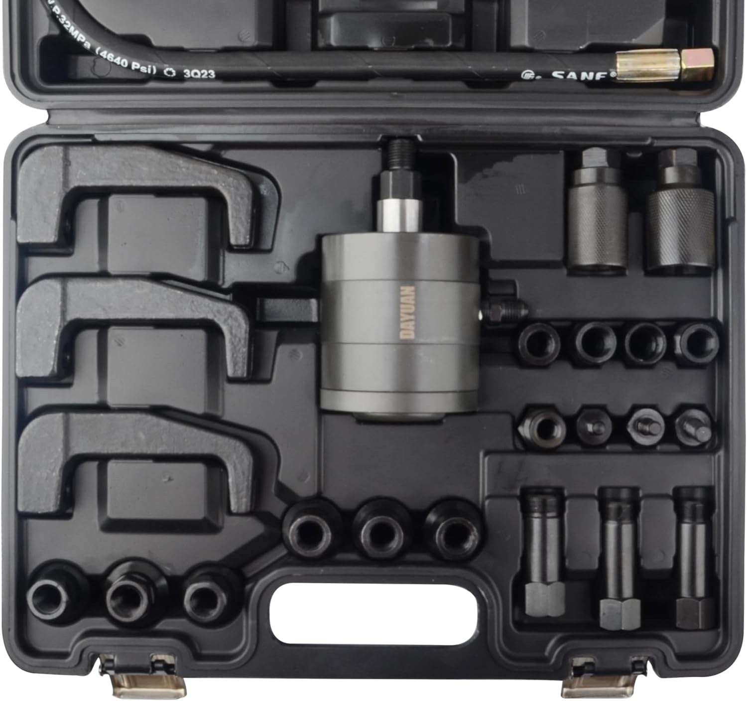 Diesel Injector Puller Pneumatic 24pc Air Vibration Removal Tool Kit Adapters