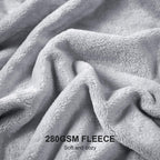 Large Fleece Throw Blanket 220x240cm Soft Fluffy Sofa Bed Silver Grey