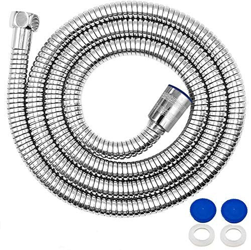 Shower Hose 2m Extra Long Shower Hose Chrome Replacement Metal Shower Pipe