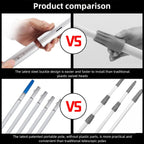 8M Water Fed Telescopic Window Cleaning Pole 55cm Brush Solar Panel PV Tool