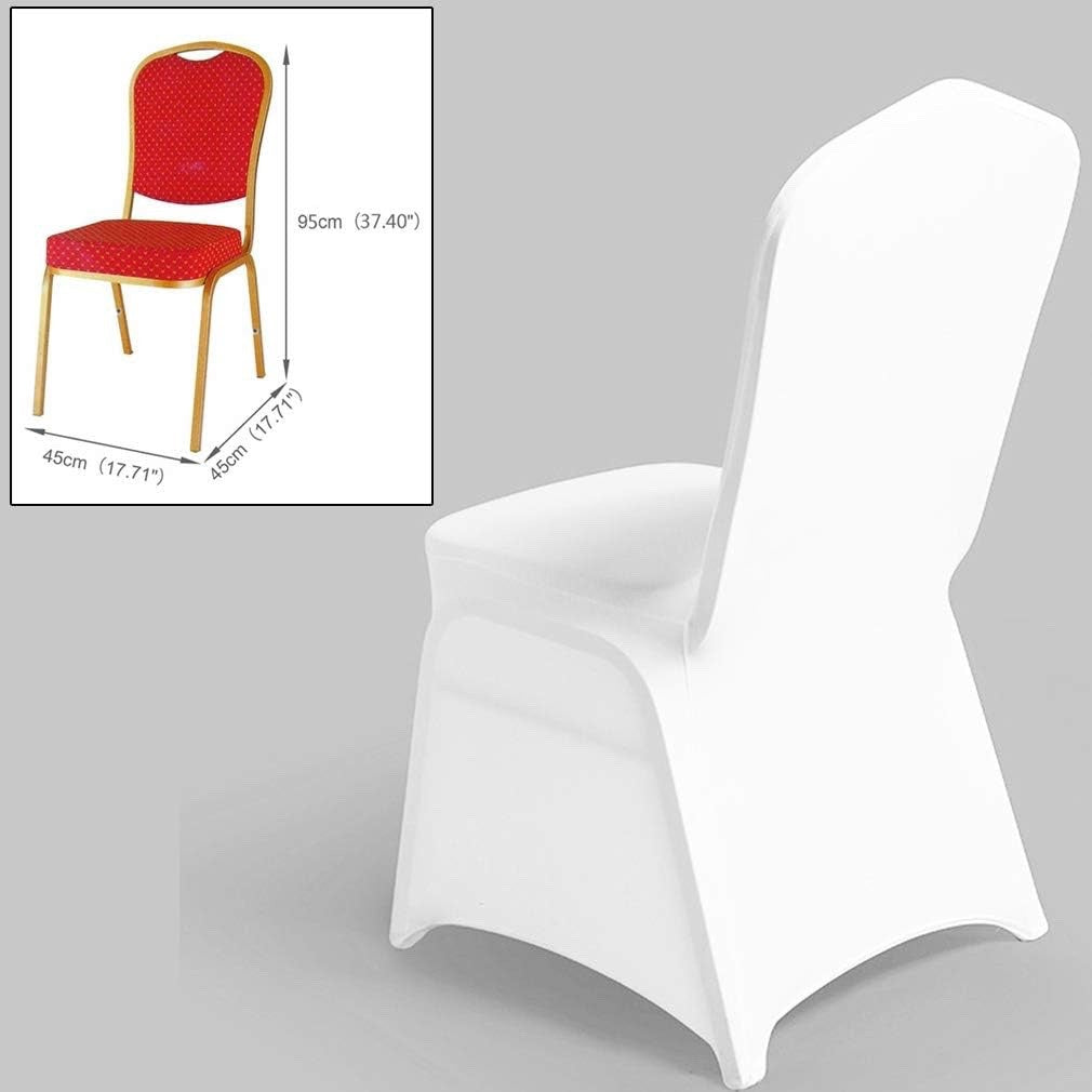 50 White Lycra Spandex Chair Covers Stretch Wedding Party Banquet Event Decor