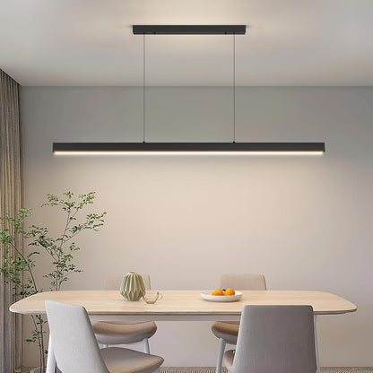 LED Linear Pendant Light 100cm Dimmable Remote Adjustable Kitchen Bar Lighting
