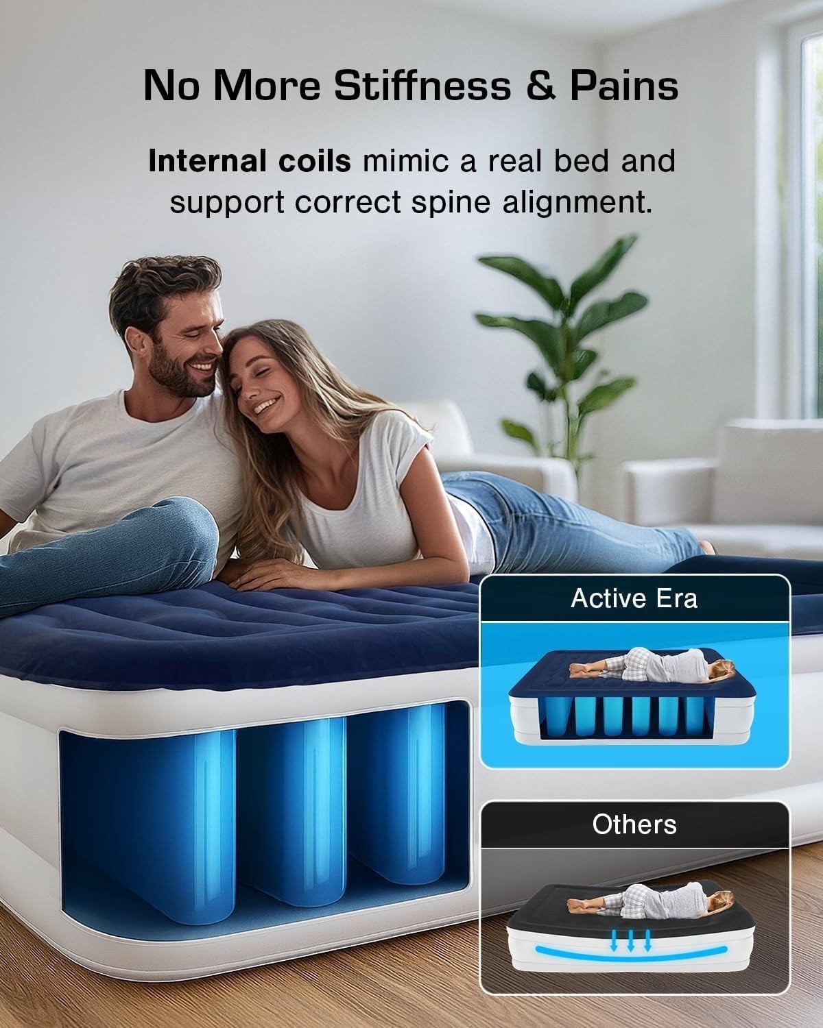 Active Era Luxury Double Inflatable Mattress Self Inflating Deflating