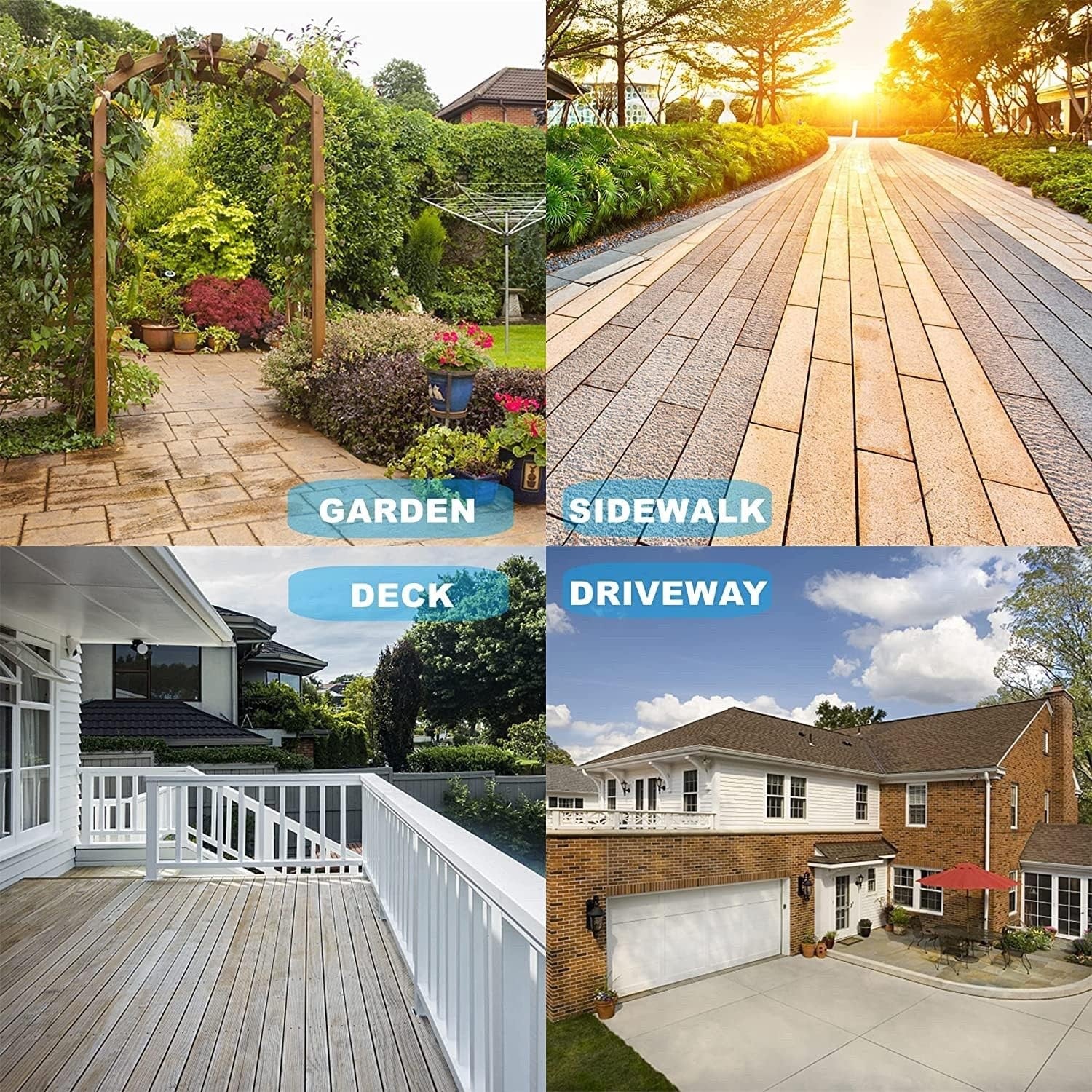 13" Heavy Duty Pressure Washer Surface Cleaner for Deck Driveway 4000PSI