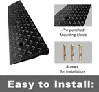 2in Rise Rubber Kerb Ramp 100x25x5cm Non Slip Threshold Driveway Access