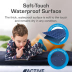 Single Camping Air Bed with USB Rechargeable Pump Inflatable Mattress