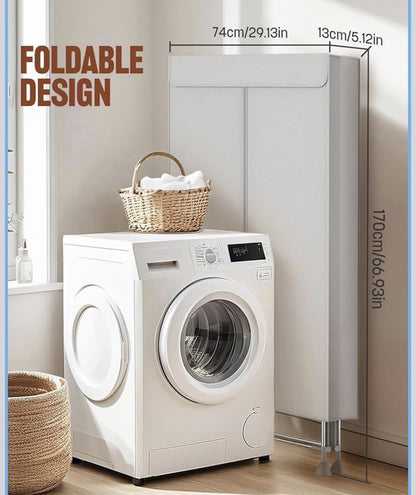 Electric Clothes Dryer Heated Airer Foldable Indoor Drying Rack Timer 1500W
