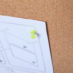 Cork Notice Board 90x60cm Silver Aluminium Frame Wall Bulletin Board