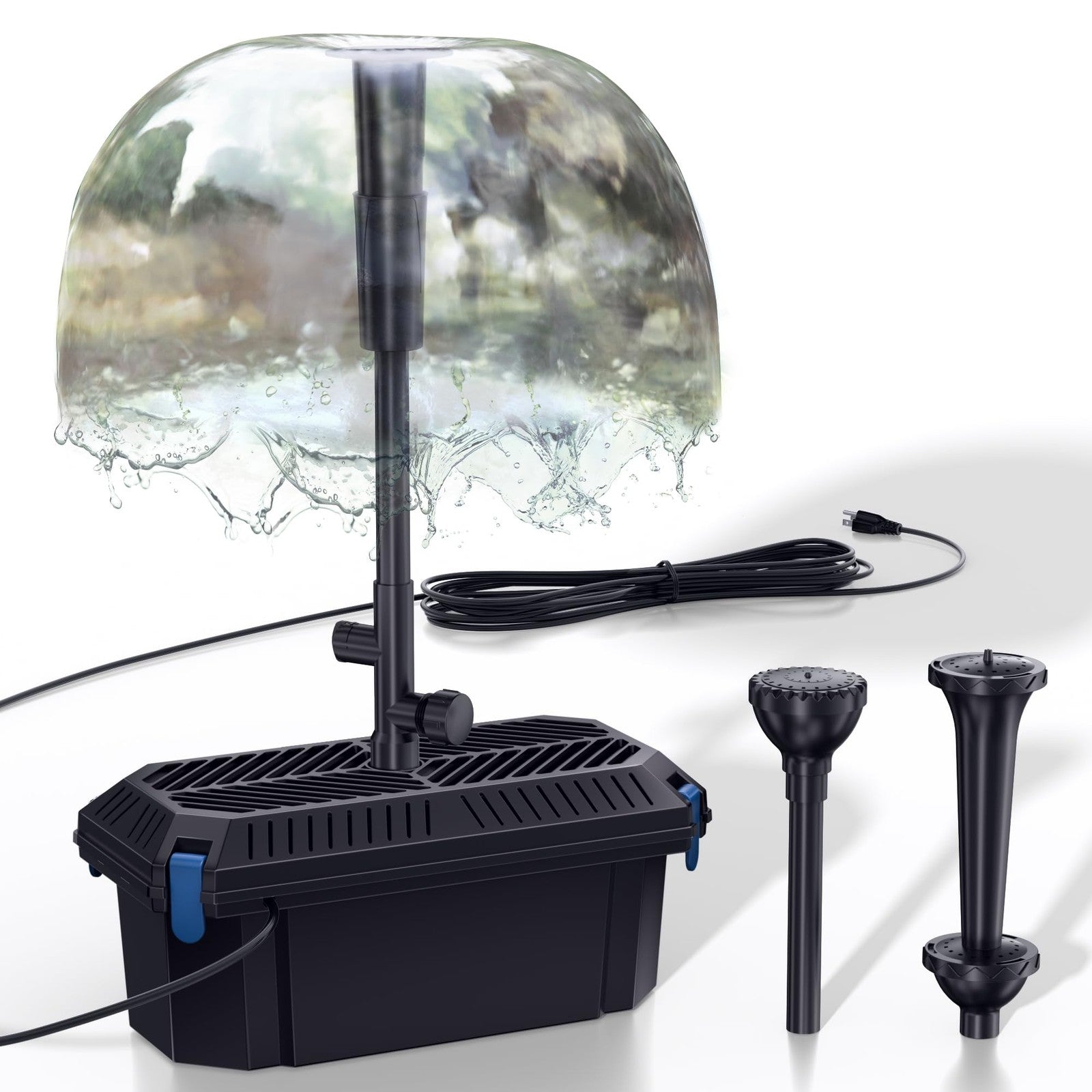 Biling Pond Filter Pumps Koi Pond Filter Box with 2400 L/H 40W Water Pump