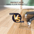 91x91cm Tempered Glass Chair Mat Clear Beveled Edge Carpet Hardwood Floor