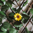 2PCS Artificial Leaf Fence Expandable Garden Privacy Screen Trellis Panel