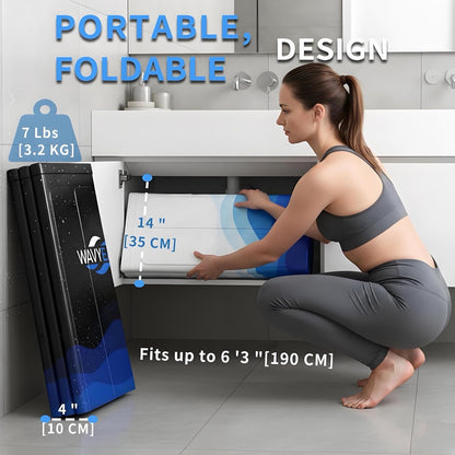 Ice Bath Tub Cold Plunge Portable Foldable 330L 80x66cm Black Adult Recovery