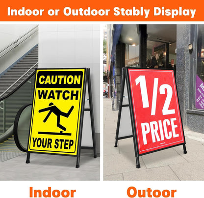 A1 Pavement Sign A Board Double Sided Poster Holder Outdoor Advertising Display